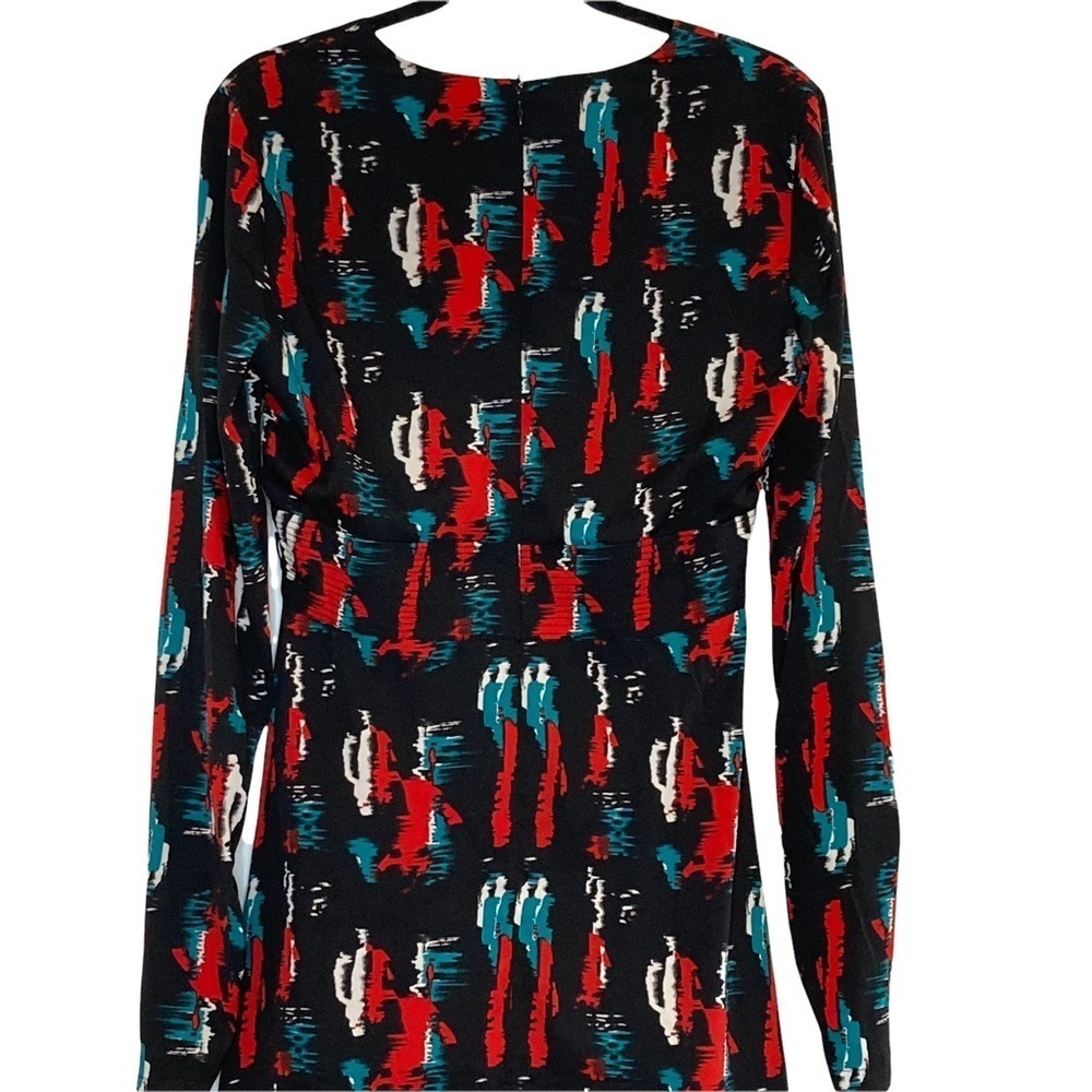 W118 by Walter Baker Black Raquel Patterned Maxi Dress Sz M - Picture 6 of 15